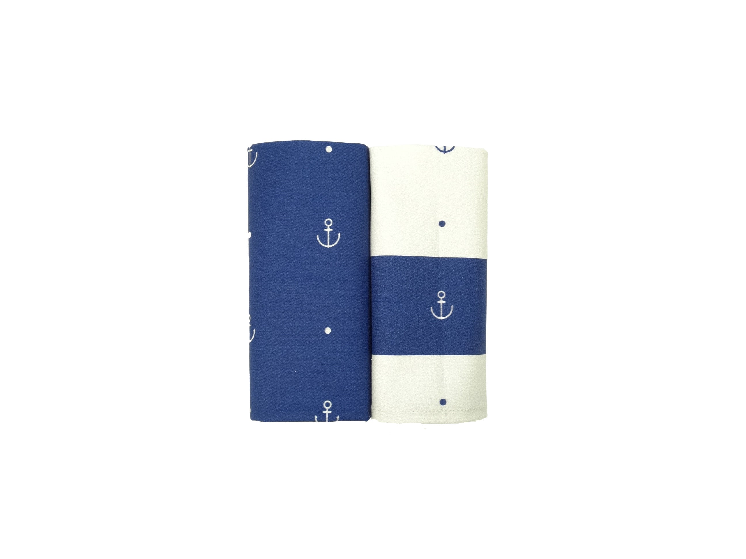 Anchor pattern tea towels set