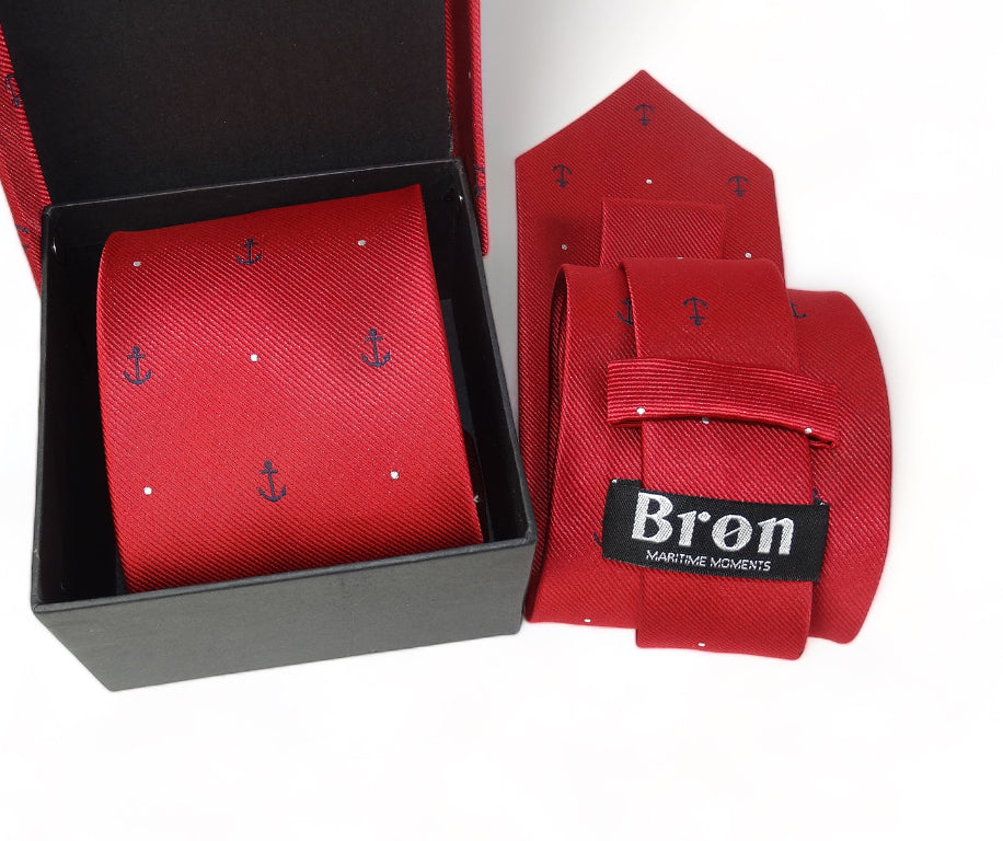 Geschenkdoosje voor de Bron rode stropdas