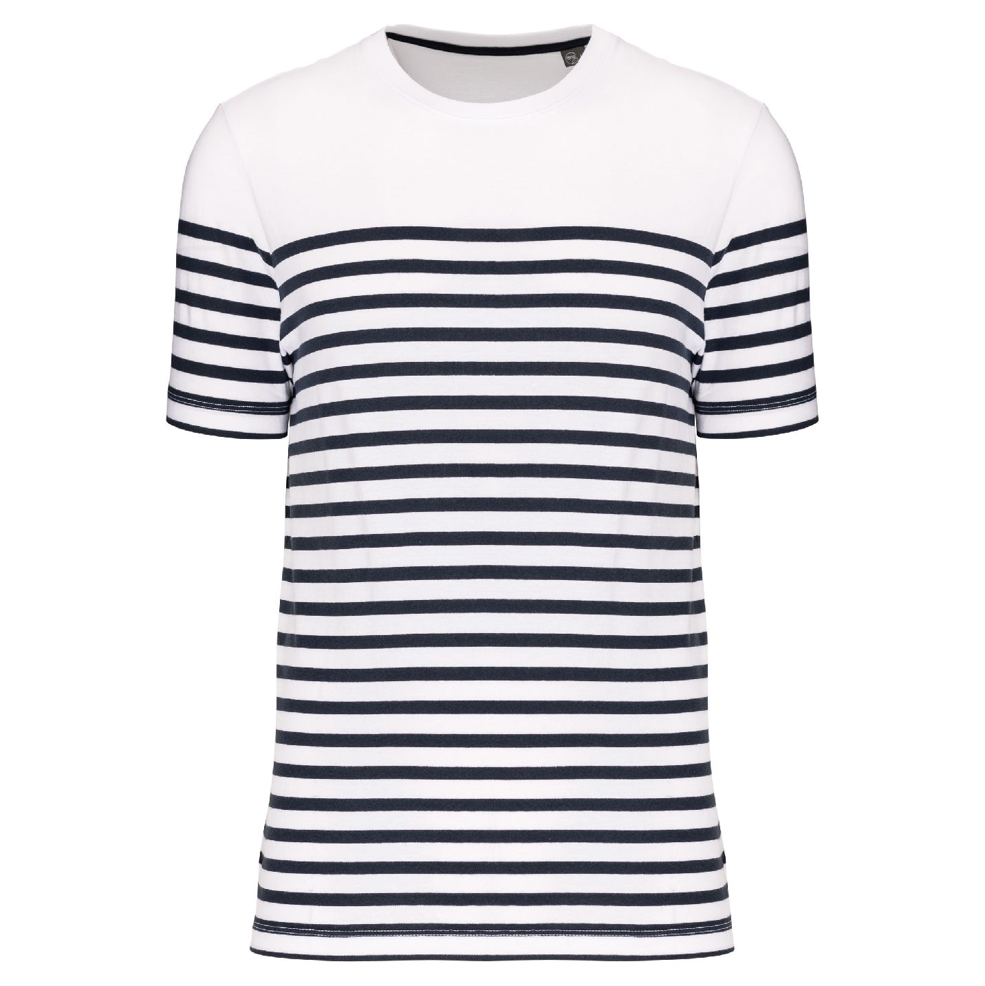 Herren-Kurzarm-T-Shirt mit Breton-Streifen