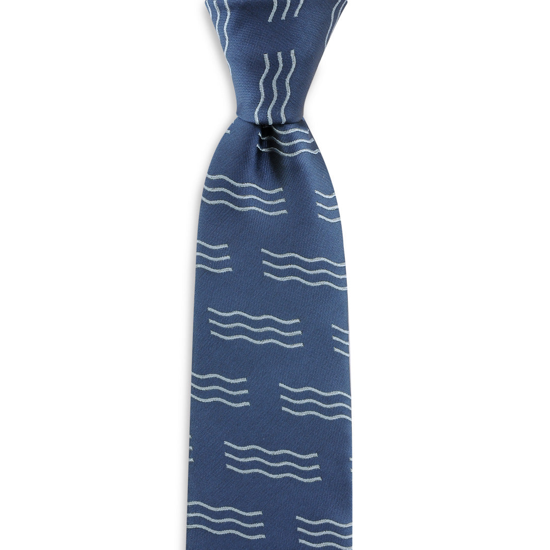 Krawatte mit Wellenmuster
