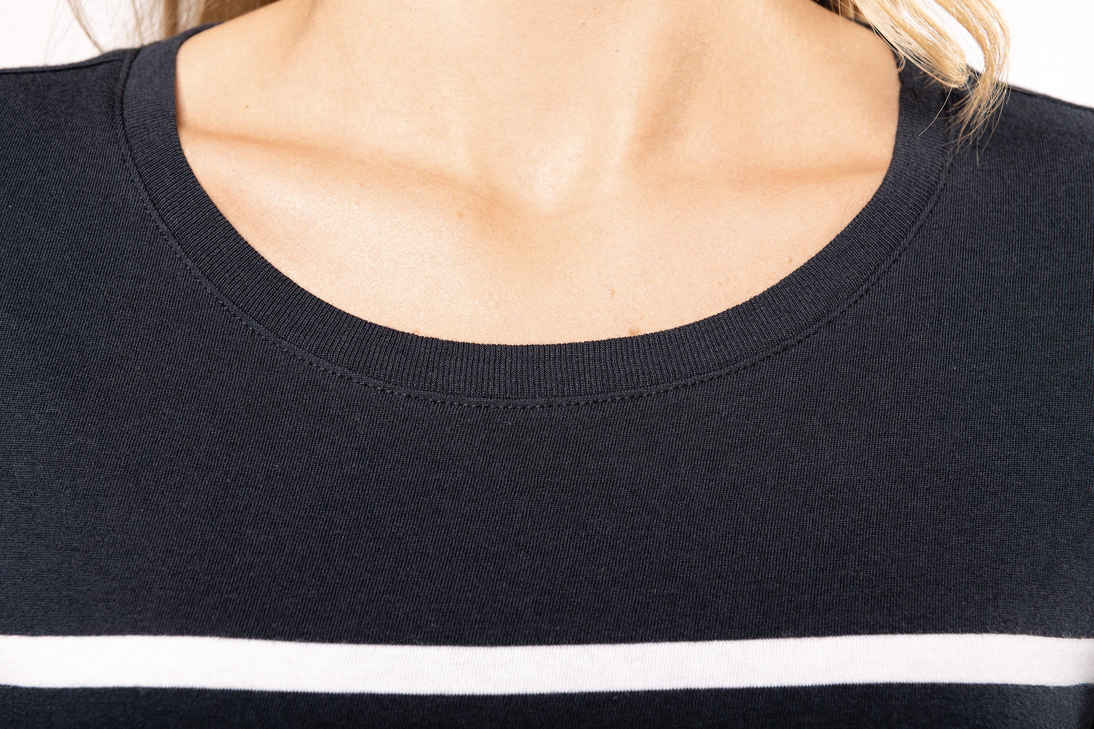 Sportief gestreept dames t-shirt met korte mouw