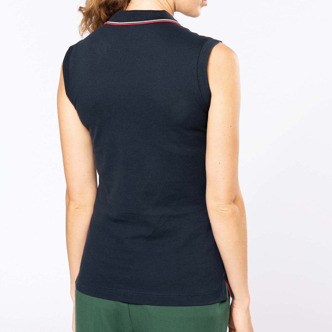 Ärmelloses Damen-Poloshirt