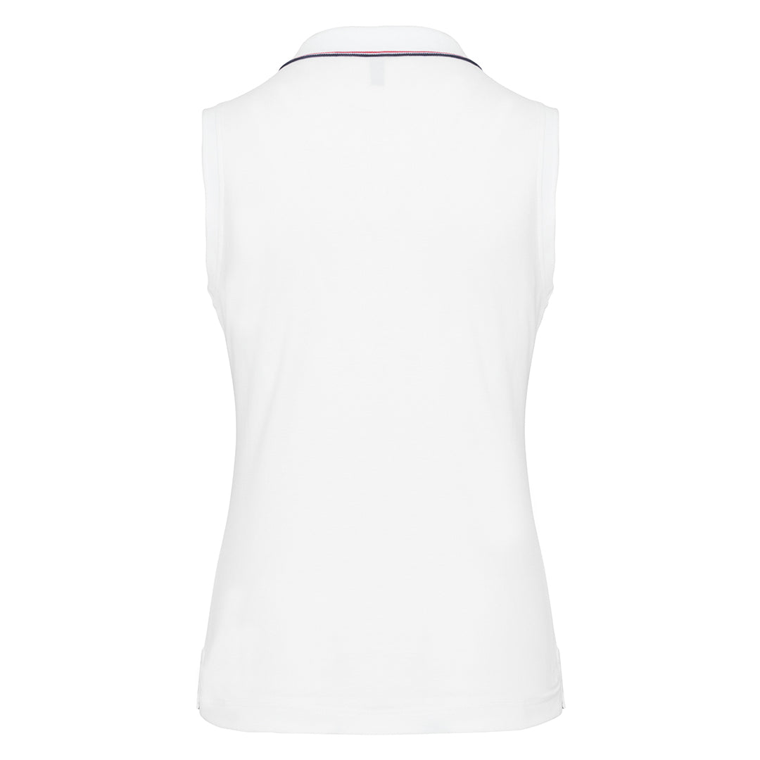 Ladies' sleeveless polo shirt