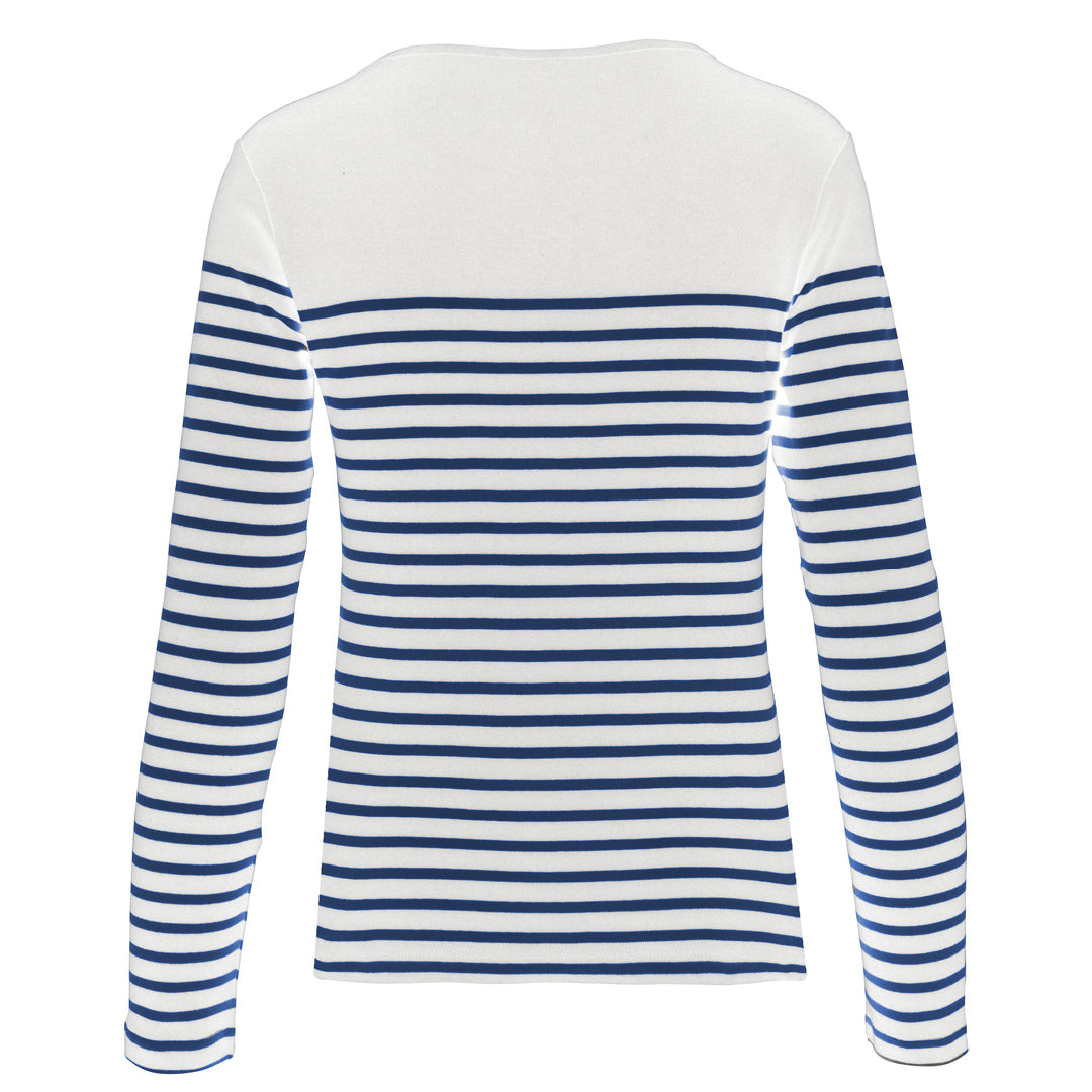 Damen-Langarm-Shirt mit Breton-Streifen