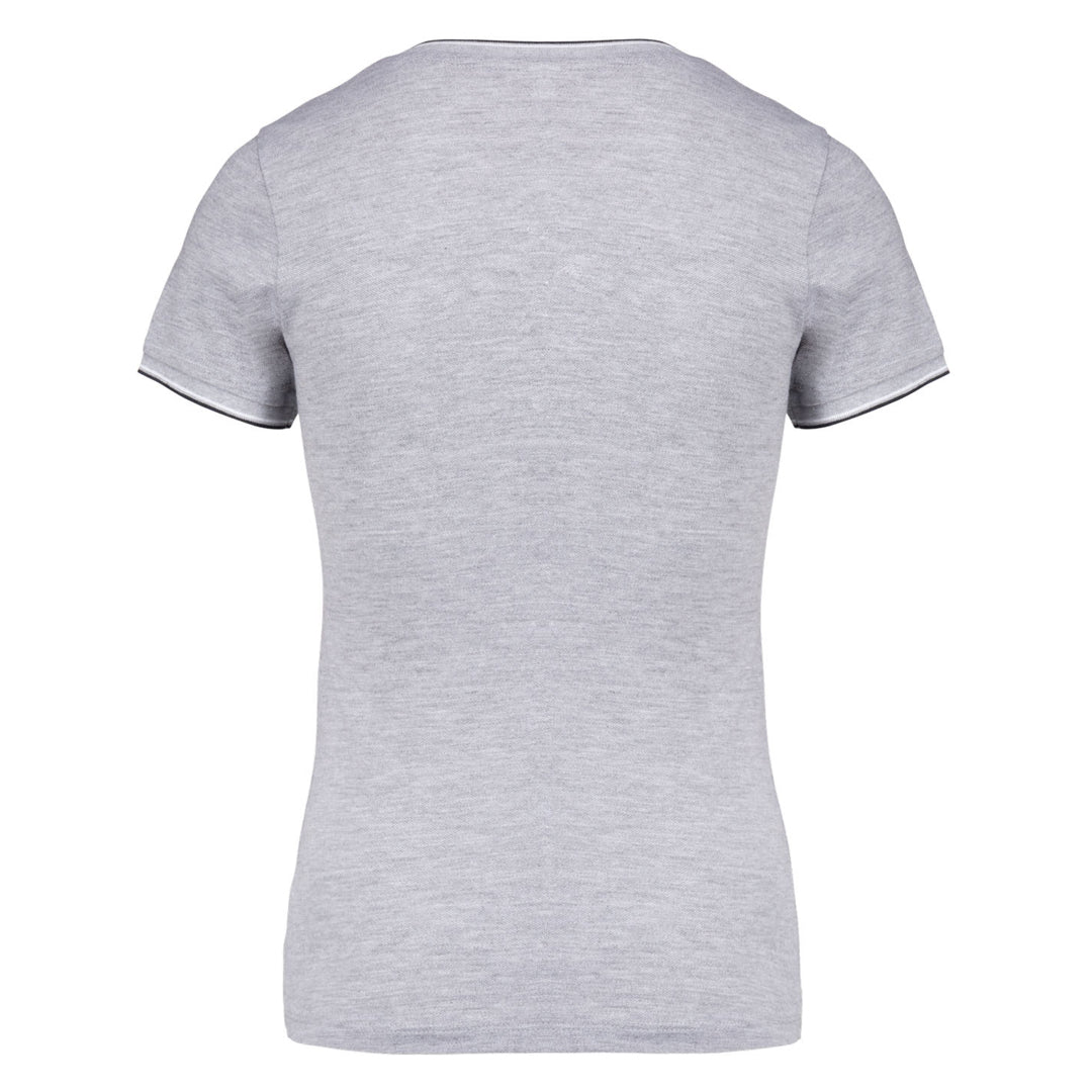Piqué-T-Shirt für Herren mit V-Ausschnitt