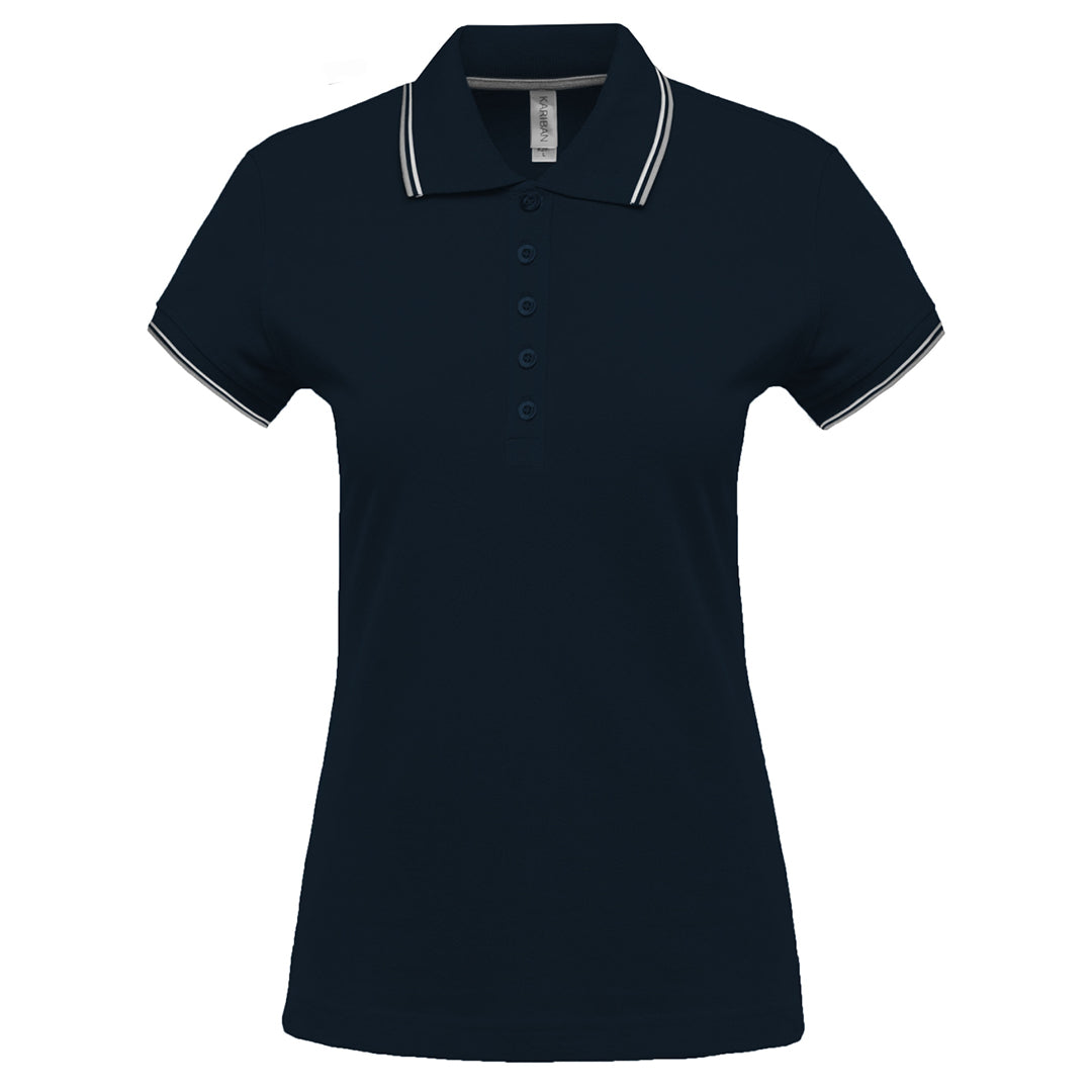 Women's contrasting polo shirt