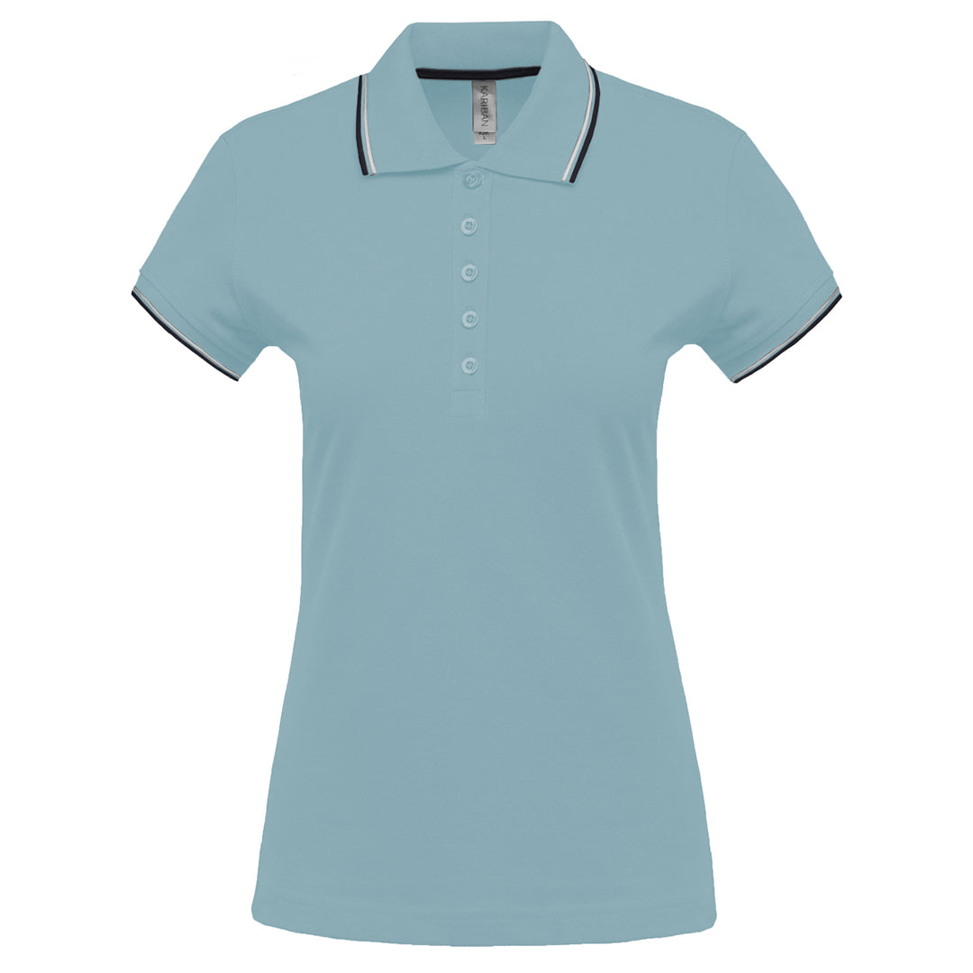 Women's contrasting polo shirt