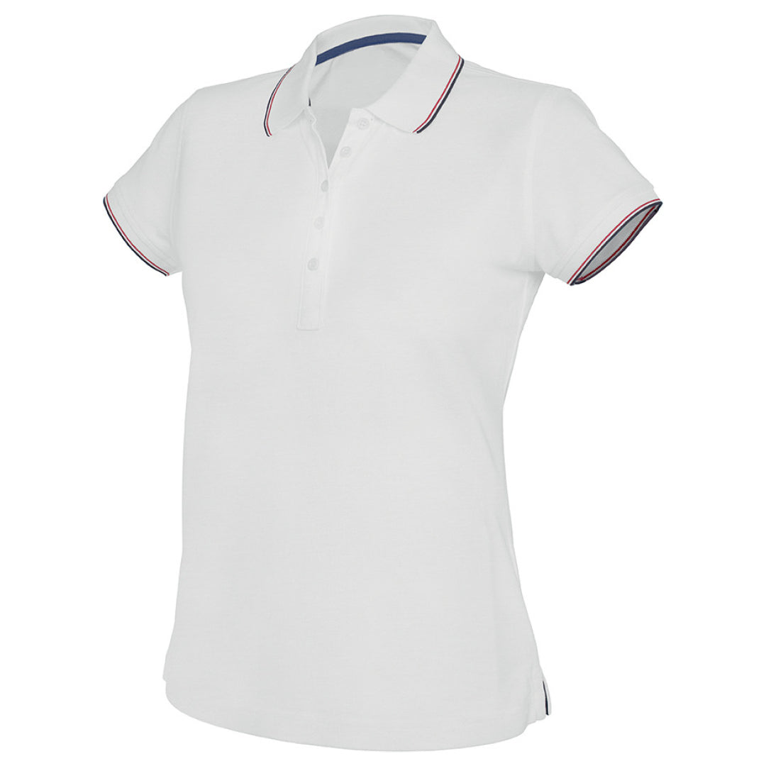 Women's contrasting polo shirt