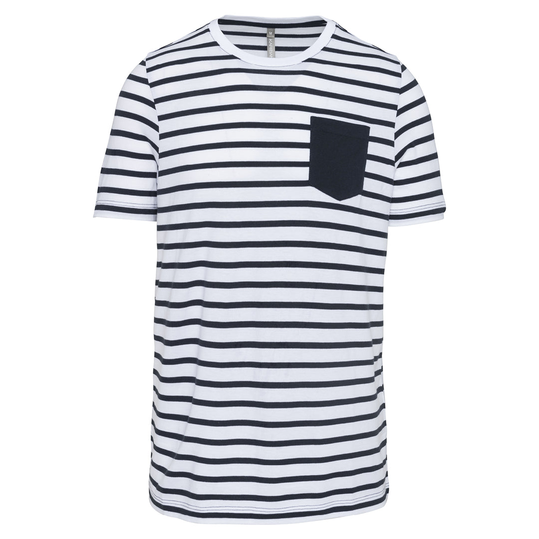 Kurzarm-T-Shirt mit Breton-Streifen