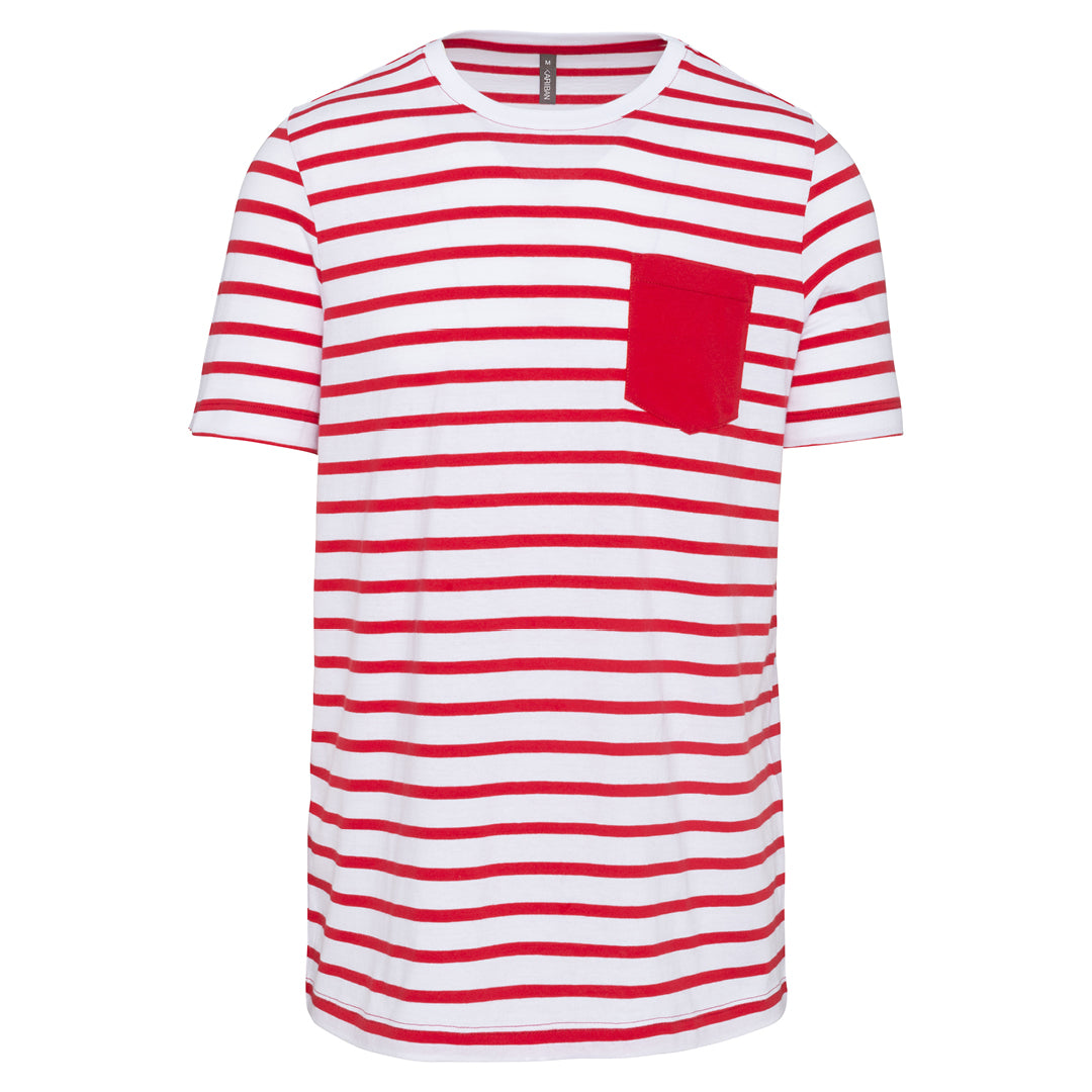 Kurzarm-T-Shirt mit Breton-Streifen